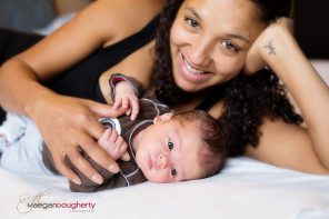 newborn baby and mom