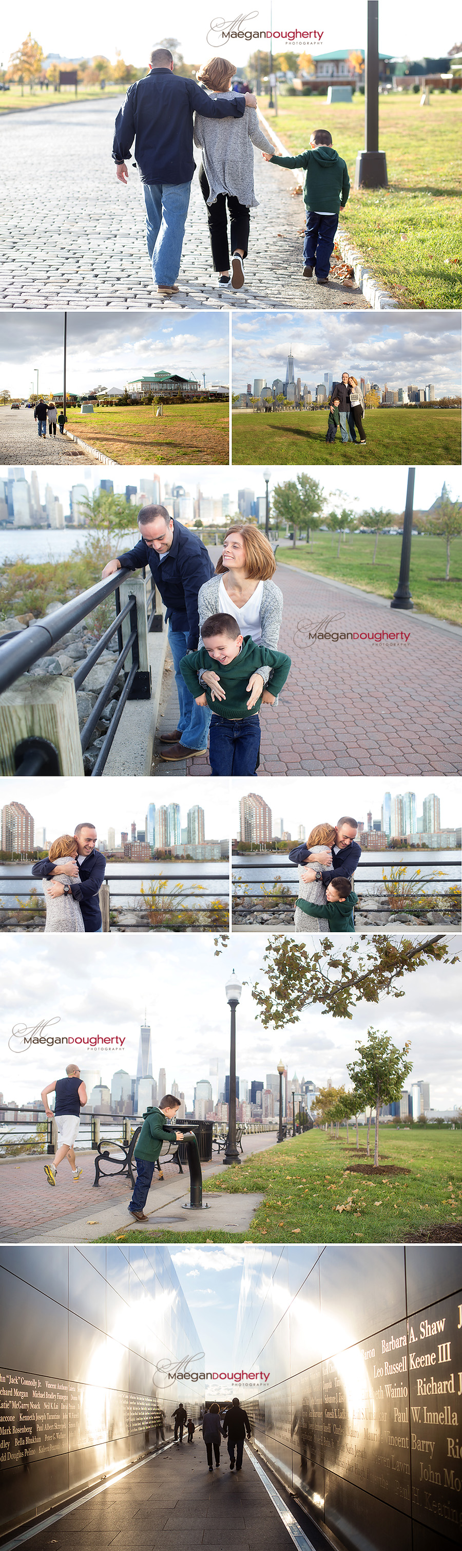 family photo shoot at liberty state park in jersey city